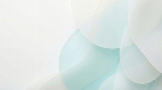 Soft, ethereal abstract shapes create a serene and elegant aesthetic, perfect for a clean background or contemporary hero section design