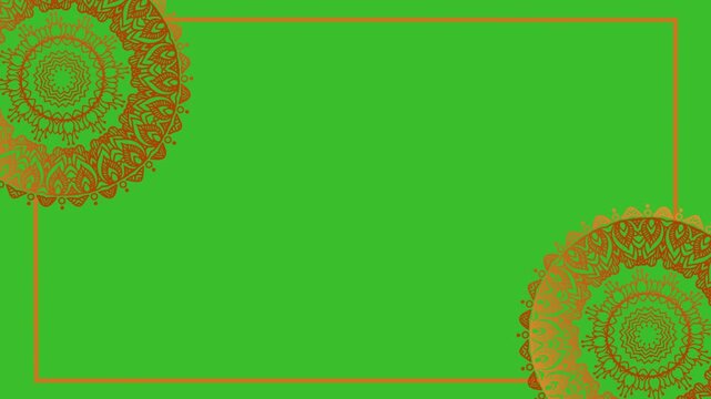 Luxury ornamental mandala background.green screen mandal animation, A diwali deepawali and ramadan islamic festival greeting decorative element's oriental,Ramadan Mubarak Background Animation
