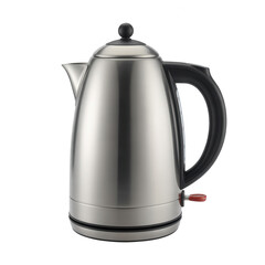 Fototapeta premium Modern stainless steel electric kettle isolated on transparent background