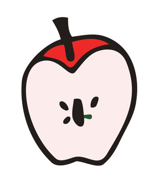 Hand drawn apple illustration / りんごのイラスト