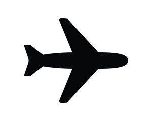Simple airplane icon vector illustration