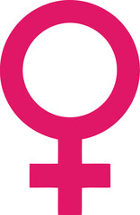 Obraz premium Pink women's day vector icon Vector