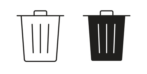 Bin icon element for design projects