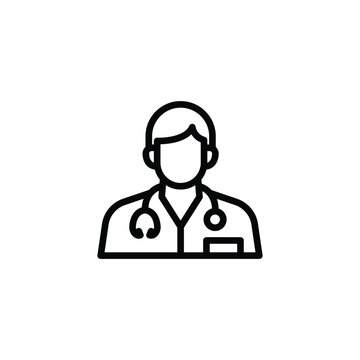doctor icon medical professional symbol healthcare worker.