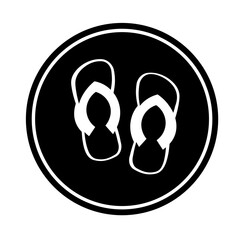 Icon feel with summer time and white background