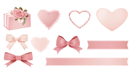 バレンタインリボンハート