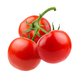 Fresh tomatoes isolated on white background. © Paitoon