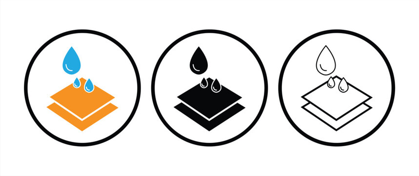 Absorbent Layered Material icon, vector illustration
