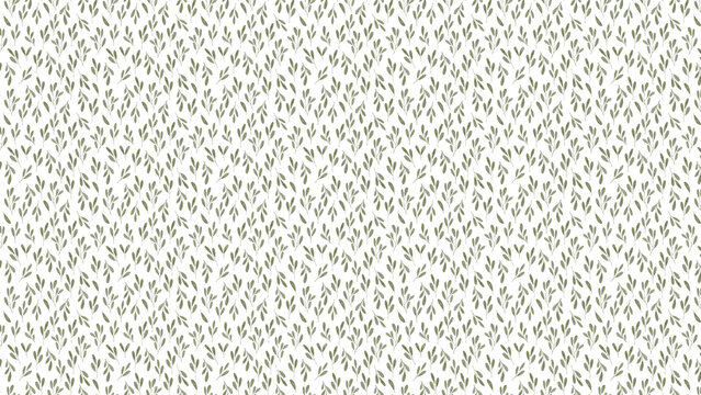 Seamless botanical micro leaf pattern