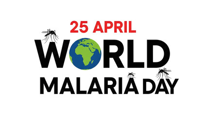 Fototapeta premium World Malaria Day observed on April 25 to raise awareness about the disease globally every year