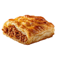 Keema puff pastry, isolated on transparent background