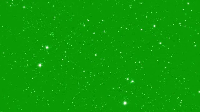 Green background with white dots scattered randomly across the surface.