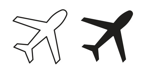 Plane icon element for design projects