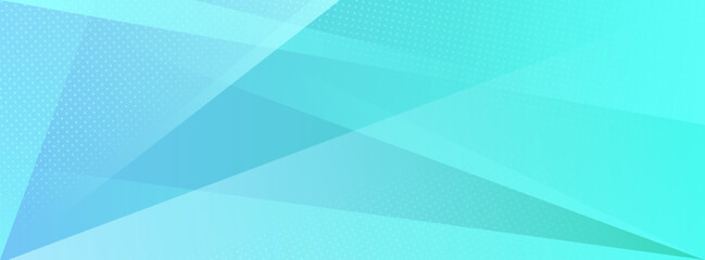 Fototapeta premium Sleek modern geometric banner background with blue and green gradients