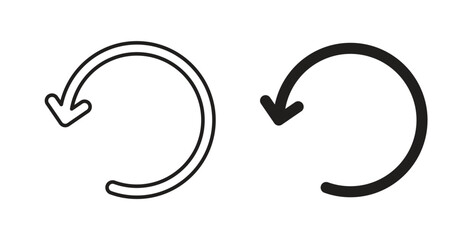 Reset icon element for design projects