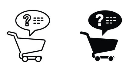 Shopping cart with question mark © parvnstock