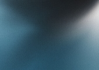 Naklejka premium 光と影のある青系ノイズ入りグラデーション背景