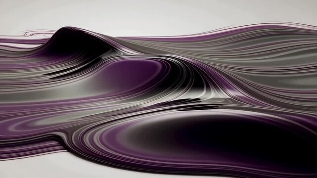 Elegant purple and silver wave design for modern digital projects