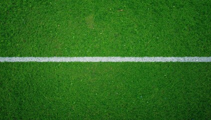 Obraz premium soccer field with white lines