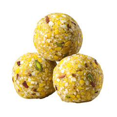 Moong dal laddoo, isolated on transparent background