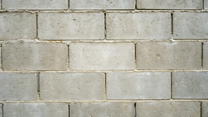 Fototapeta premium Seamless gray concrete block wall texture background, perfect for construction, industrial, or architectural design projects.