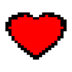 Obraz premium Pixel Heart Icon