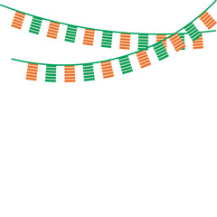 Obraz premium St. Patrick's Day Flag Decoration