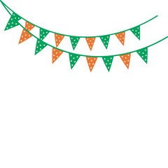Obraz premium St. Patrick's Day Flag Decoration