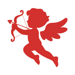 Obraz premium cupid with bow and arrow