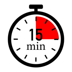 Timer set for fifteen minutes