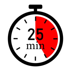 Time running out with 25 minutes left on the clock