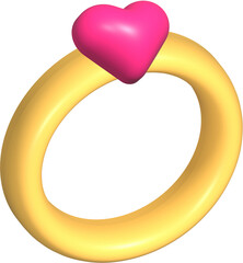 golden wedding rings, gold ring with pink heart gemstone