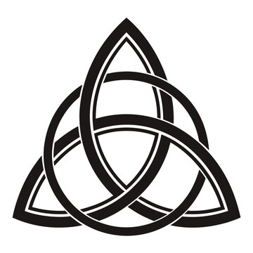 Celtic trinity knot silhouette
