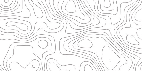 Abstract design with seamless pattern with lines topographic map. geographic mountain relief. the white on black contours topography stylized height of the lines. geographic contour map paper texture. © Arte Acuático