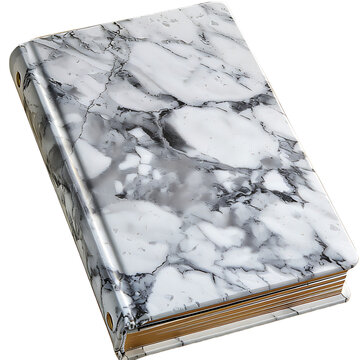 Composition Notebook Marble Isolated On Transparent Background