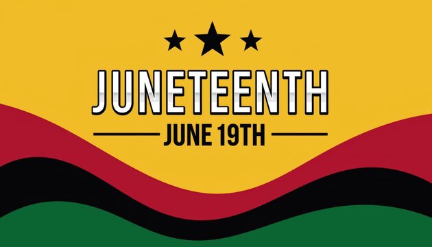 Juneteenth celebration background june 19th