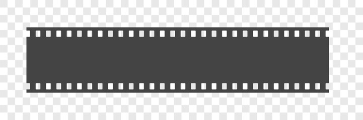 Fototapeta premium Black Film strip template. Retro movie tape frame. Vector