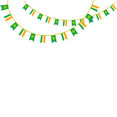 Obraz premium St. Patrick's Day Flag Decoration