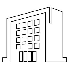 Modern Building Structure Icon
