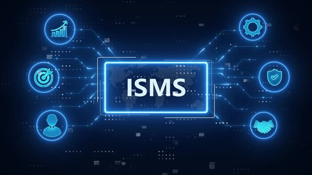 ISMS - Information security management System concept.