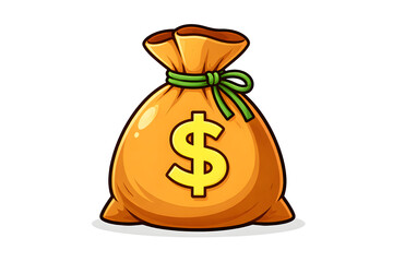 Money Bag with Dollar Symbol Illustration
