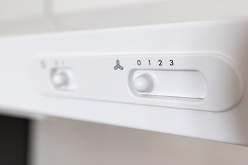 hood fan switch for kitchen close-up
