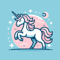 Cute cartoon pony vector illustration