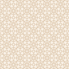Flat design complex arabesque pattern. Islamic ramadhan pattern