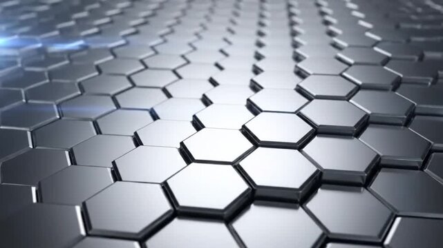 Elegant Hexagon Mosaic Grid Professional Background Animation