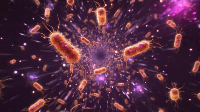 A bacterial colony (group of bacteria derived from the same mother cell)