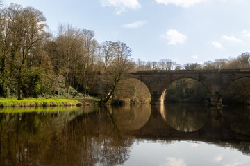 Fototapeta premium old bridge over the river