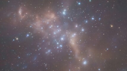 Vast nebula and star cluster glowing with celestial light across the cosmos