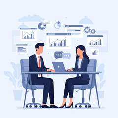 business meeting in office