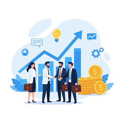 business man and business concept